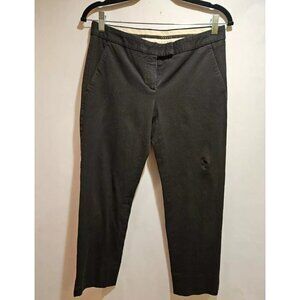 Theory Straight Leg Stretch Chino Pants Trousers Black Women's Size 4